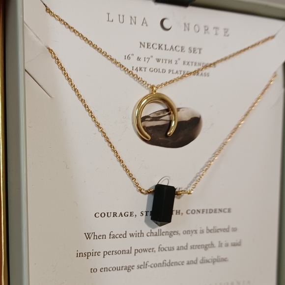 POWER OF TWOCOURAGE, CLARITY,  FOCUS2 Luna Norte Silver plated double Layer - Picture 2 of 6